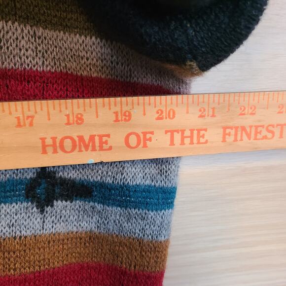 Vintage Pendleton High Grade Western Wear Wool Sweater Blue Aztec Size Med USA - Picture 6 of 8